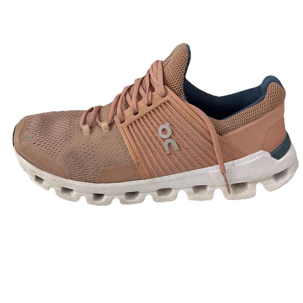 On Running Cloudswift Shoes Womens Size 9 Pink Tan Helion CloudTec Running